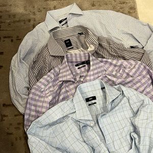 LOT of 4 BOSS men’s dress shirts